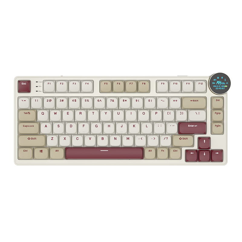 Teclado Mecânico Sem Fio de Perfil Baixo RK ROYAL KLUDGE N80