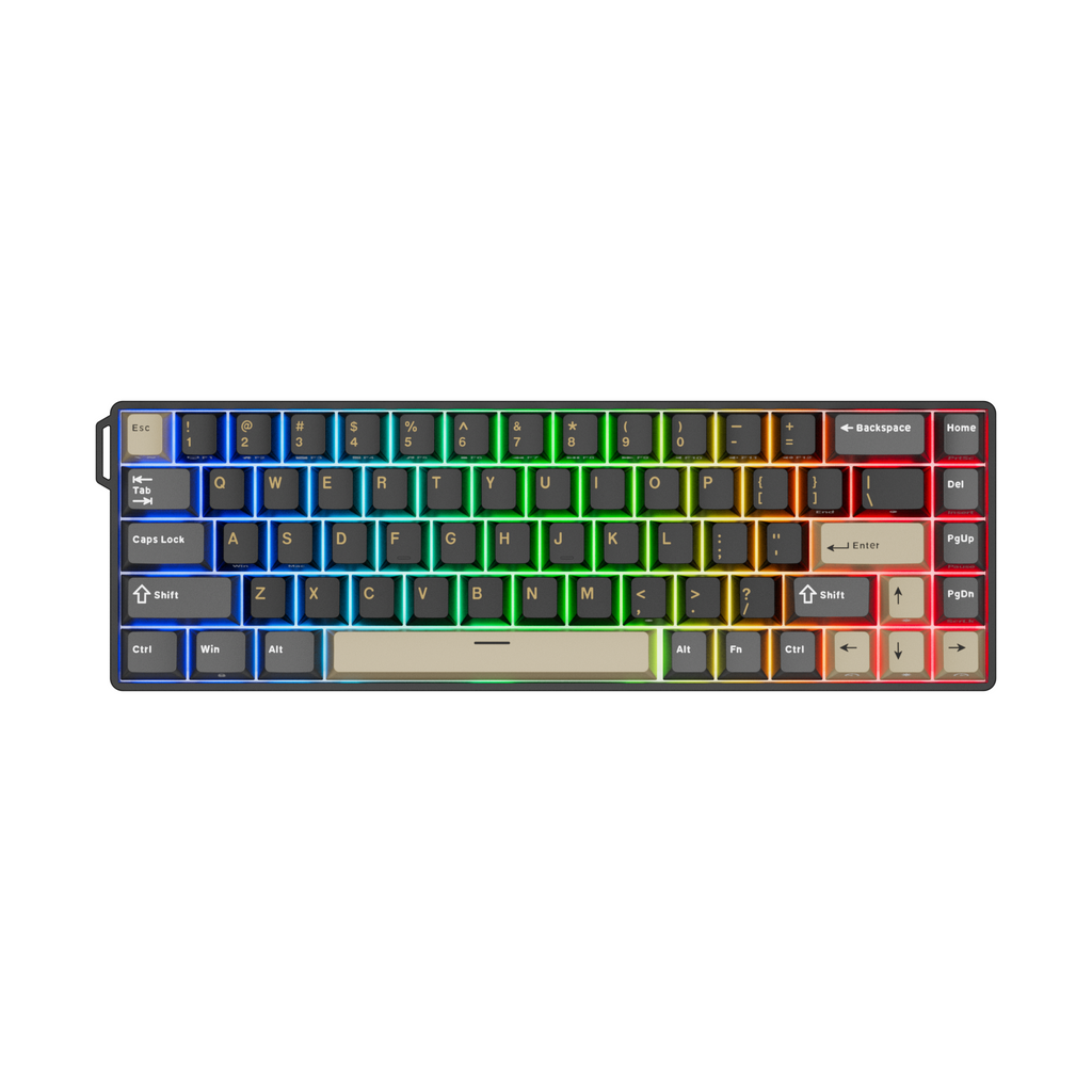 ROYAL KLUDGE RK68 HE Teclado Mecánico Con Cable de Interruptor Magnético