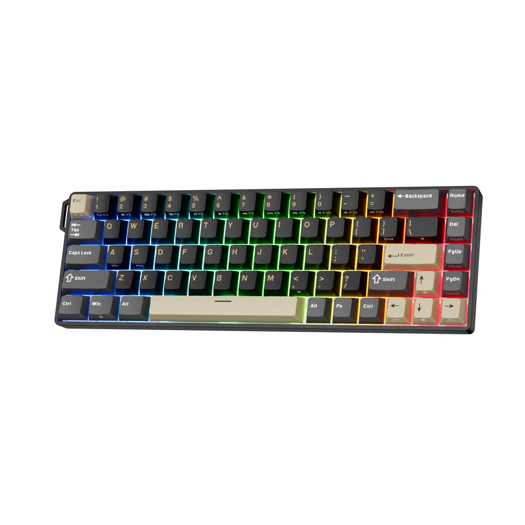 ROYAL KLUDGE RK68 HE Teclado Mecánico Con Cable de Interruptor Magnético