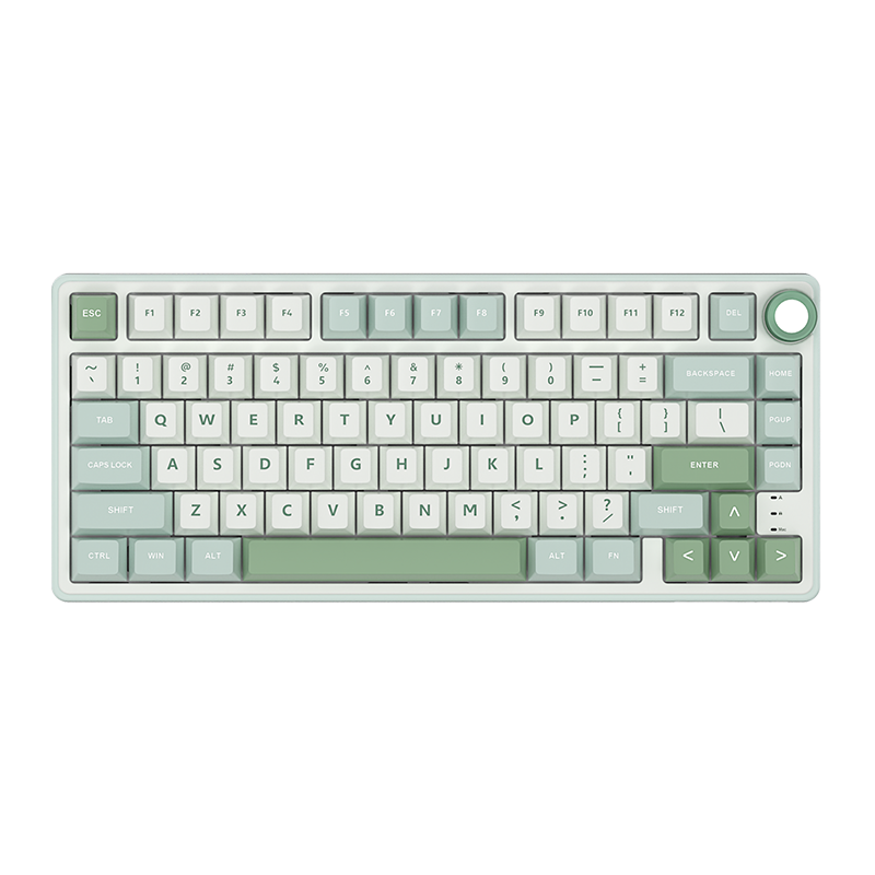 mechanical gaming keyboard with rotary knob and compact layout
