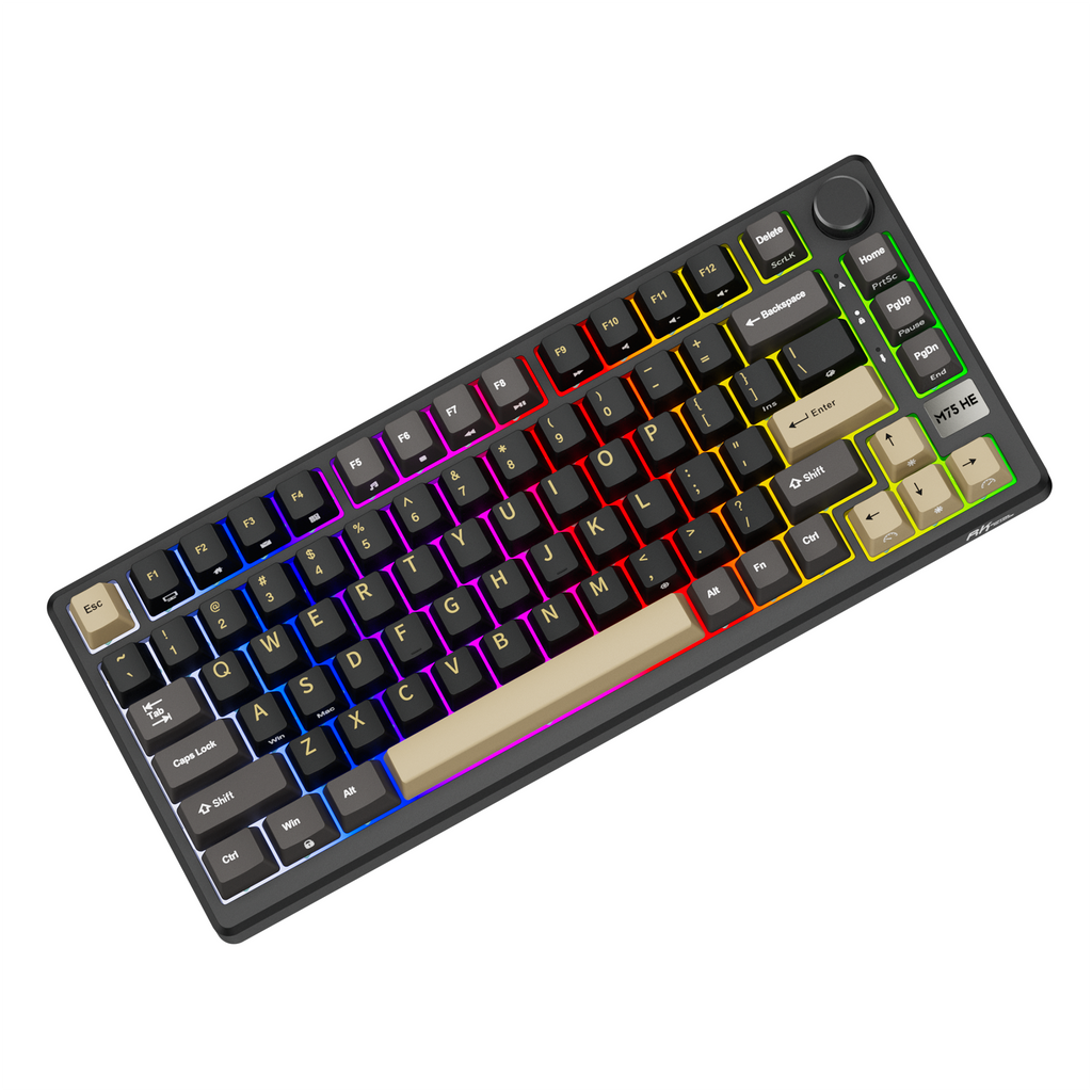 ROYAL KLUDGE M75 HE Magnetic Switch Wired Mechanical Keyboard