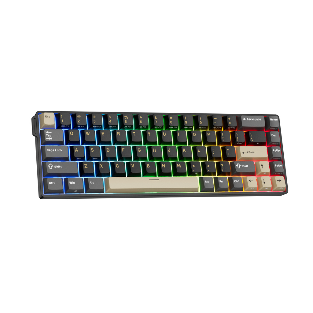 ROYAL KLUDGE RK68 HE Teclado Mecánico Con Cable de Interruptor Magnético