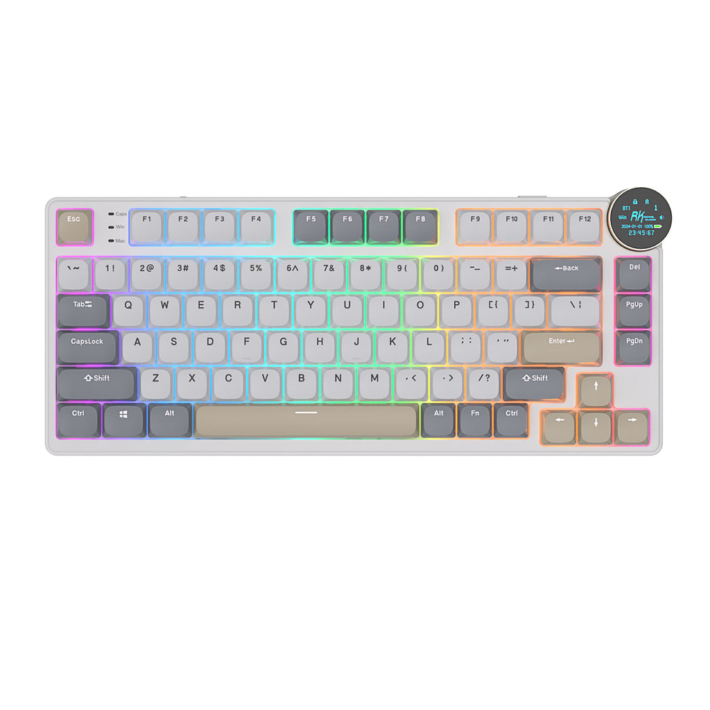 Teclado Mecânico Sem Fio de Perfil Baixo RK ROYAL KLUDGE N80
