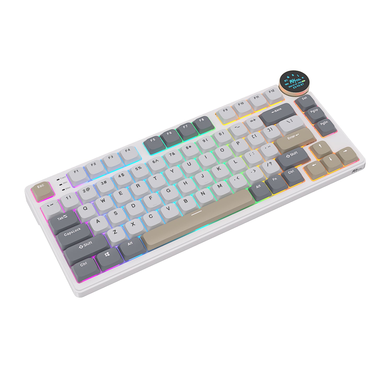 Teclado Mecânico Sem Fio de Perfil Baixo RK ROYAL KLUDGE N80