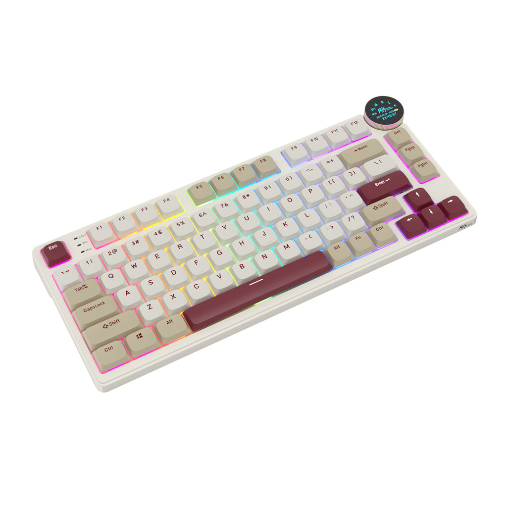 Teclado Mecânico Sem Fio de Perfil Baixo RK ROYAL KLUDGE N80