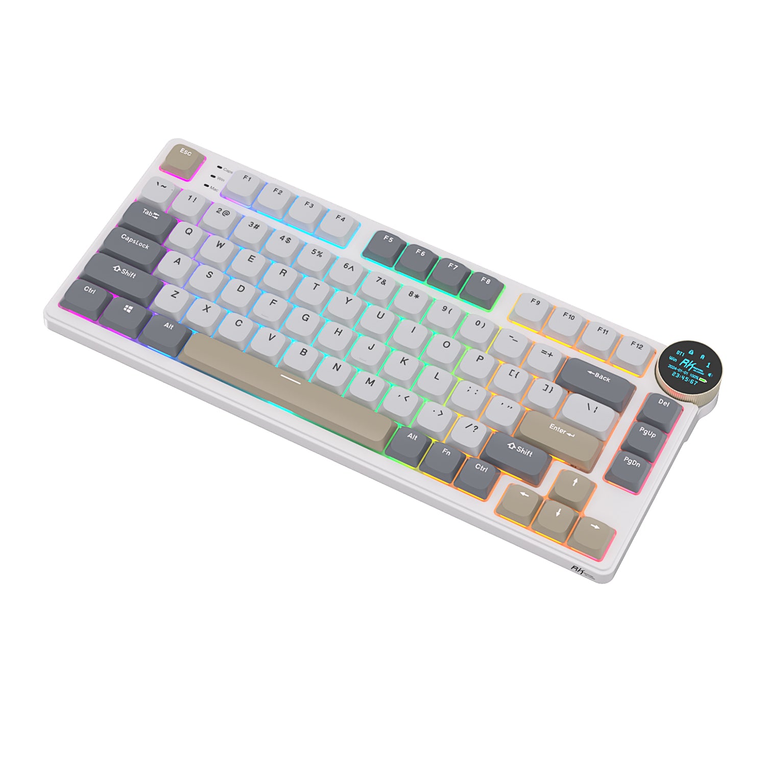 Teclado Mecânico Sem Fio de Perfil Baixo RK ROYAL KLUDGE N80