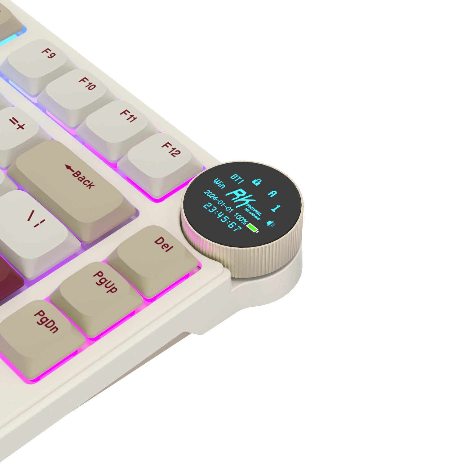 Teclado Mecânico Sem Fio de Perfil Baixo RK ROYAL KLUDGE N80