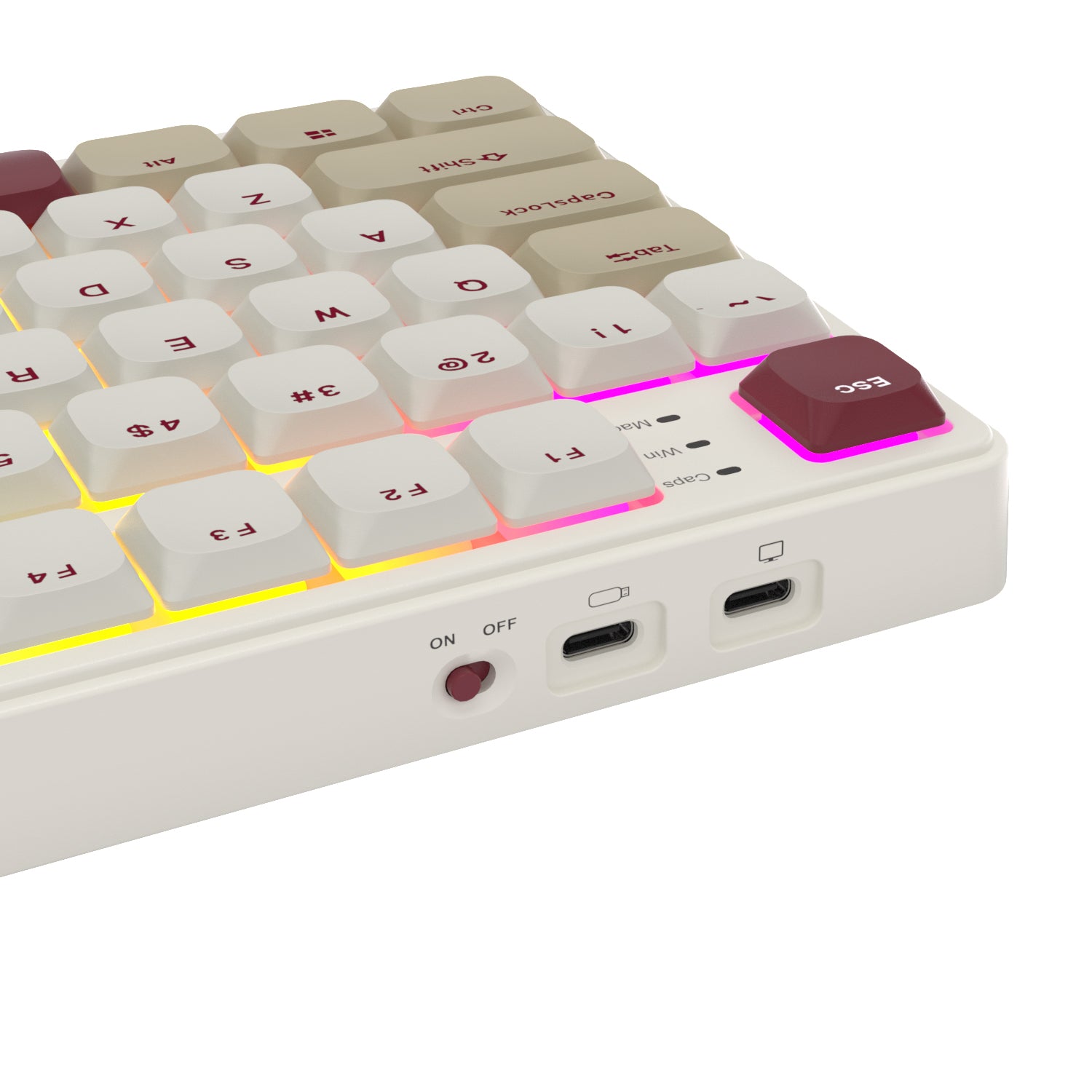Teclado Mecânico Sem Fio de Perfil Baixo RK ROYAL KLUDGE N80