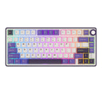 mechanical gaming keyboard with rotary knob and compact layout