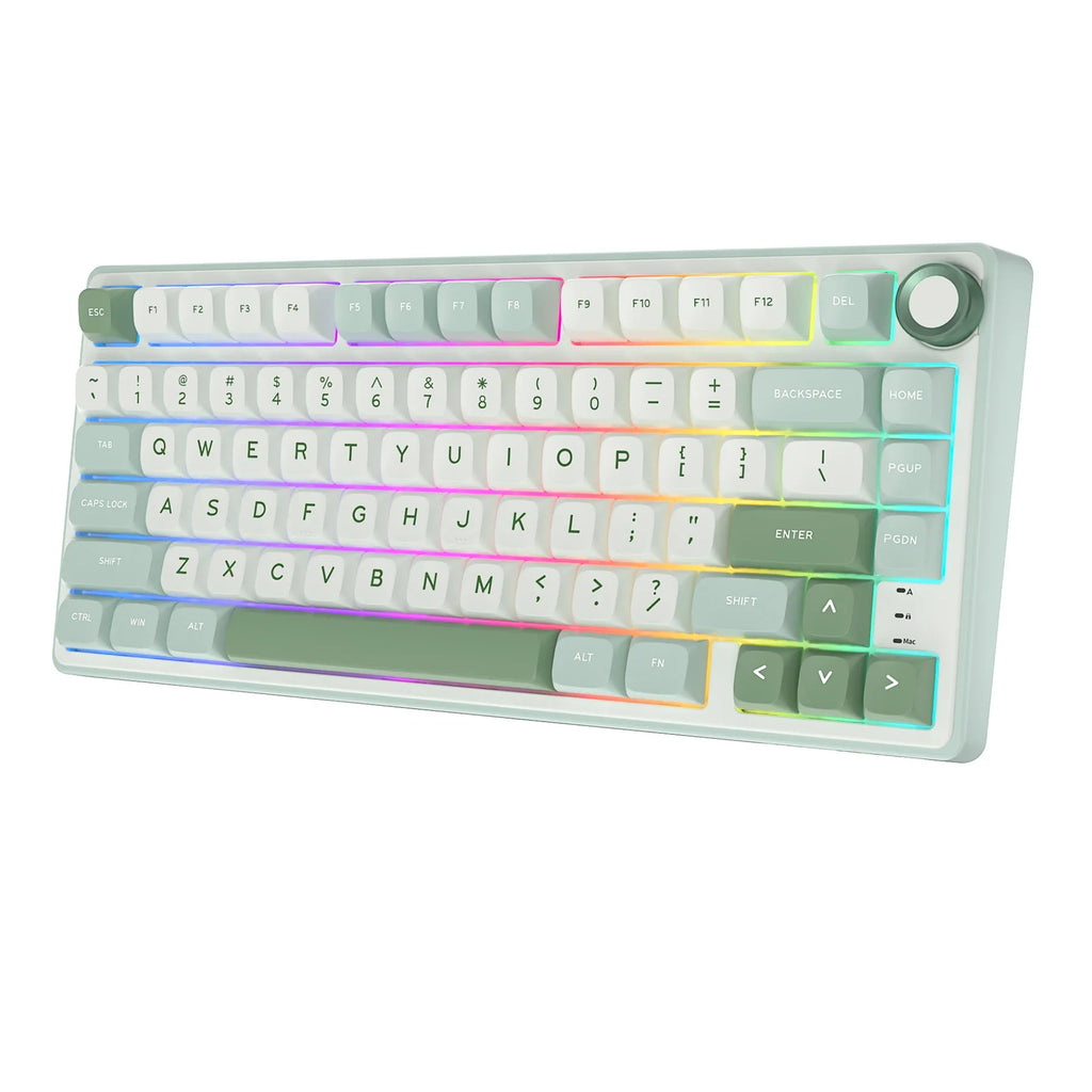 mechanical gaming keyboard with rotary knob and compact layout