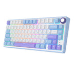 mechanical gaming keyboard with rotary knob and compact layout