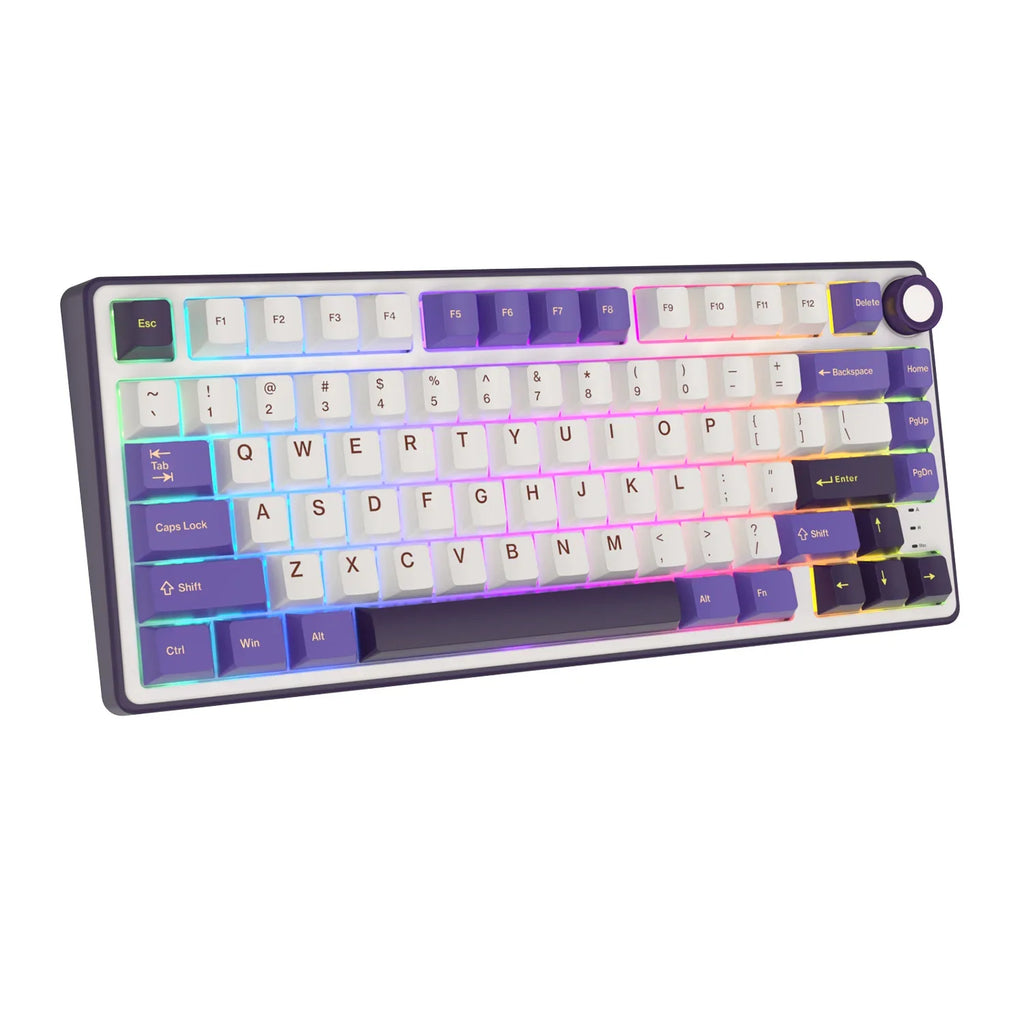 mechanical gaming keyboard with rotary knob and compact layout