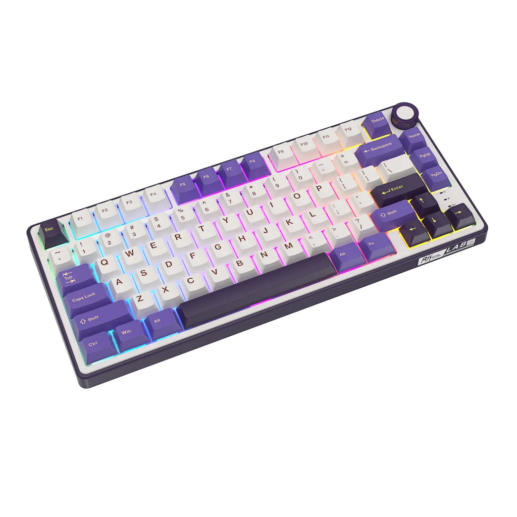 mechanical gaming keyboard with rotary knob and compact layout