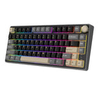 mechanical gaming keyboard with rotary knob and compact layout