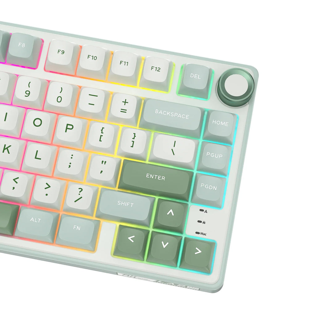 mechanical gaming keyboard with rotary knob and compact layout