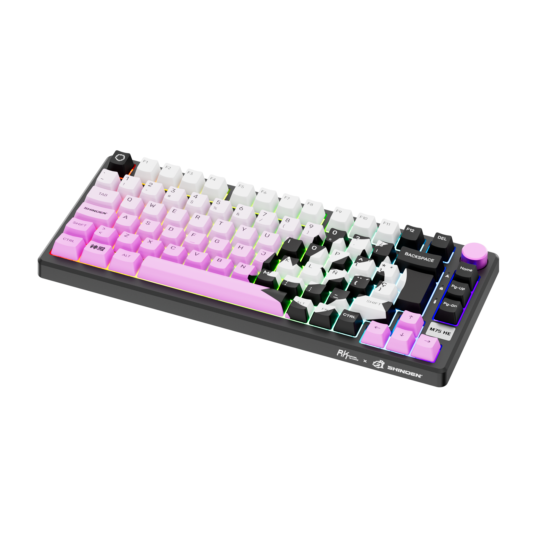 RK ROYAL KLUDGE X Shinden M75 HE Magnetic Switch Wired Mechanical Keyboard