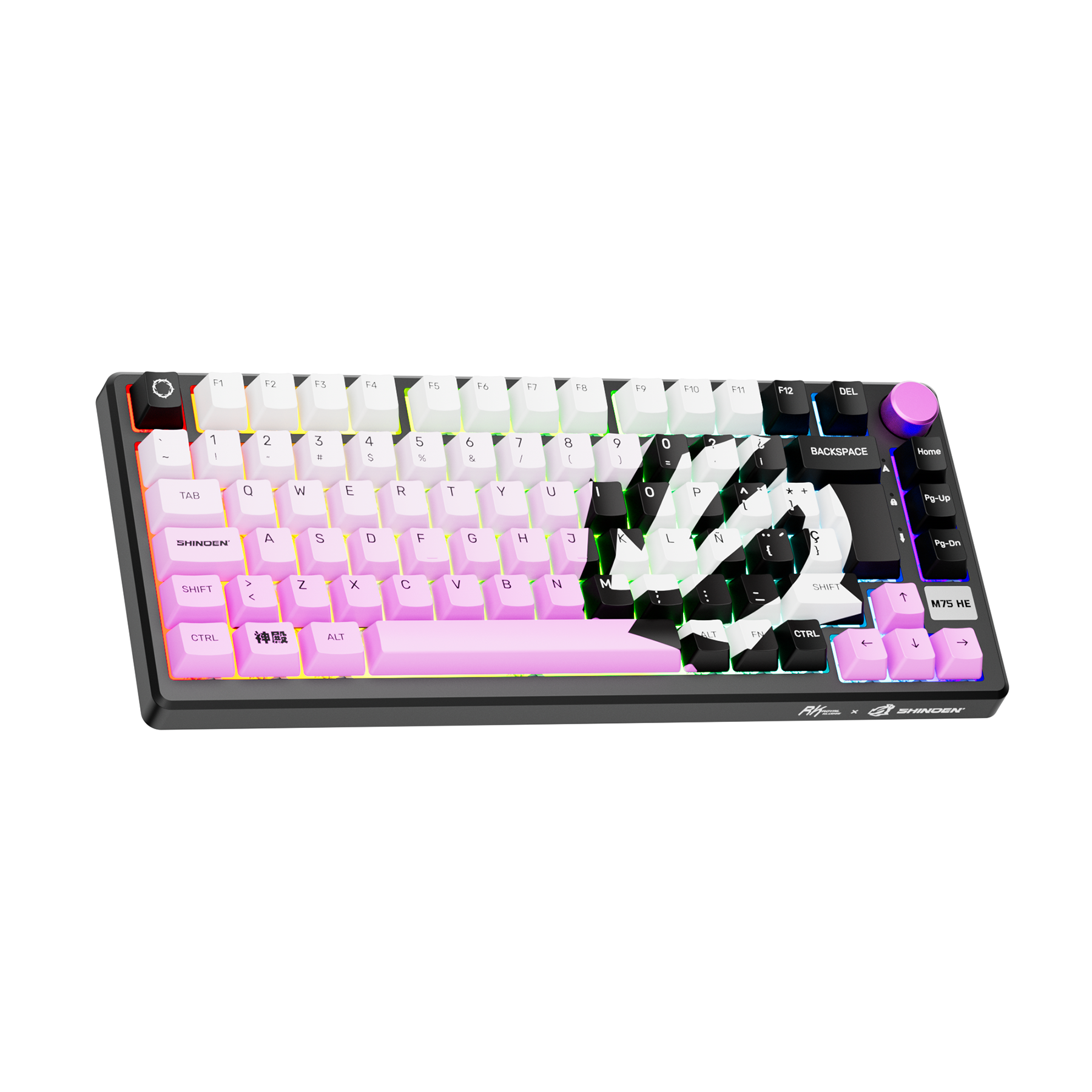 RK ROYAL KLUDGE X Shinden M75 HE Magnetic Switch Wired Mechanical Keyboard
