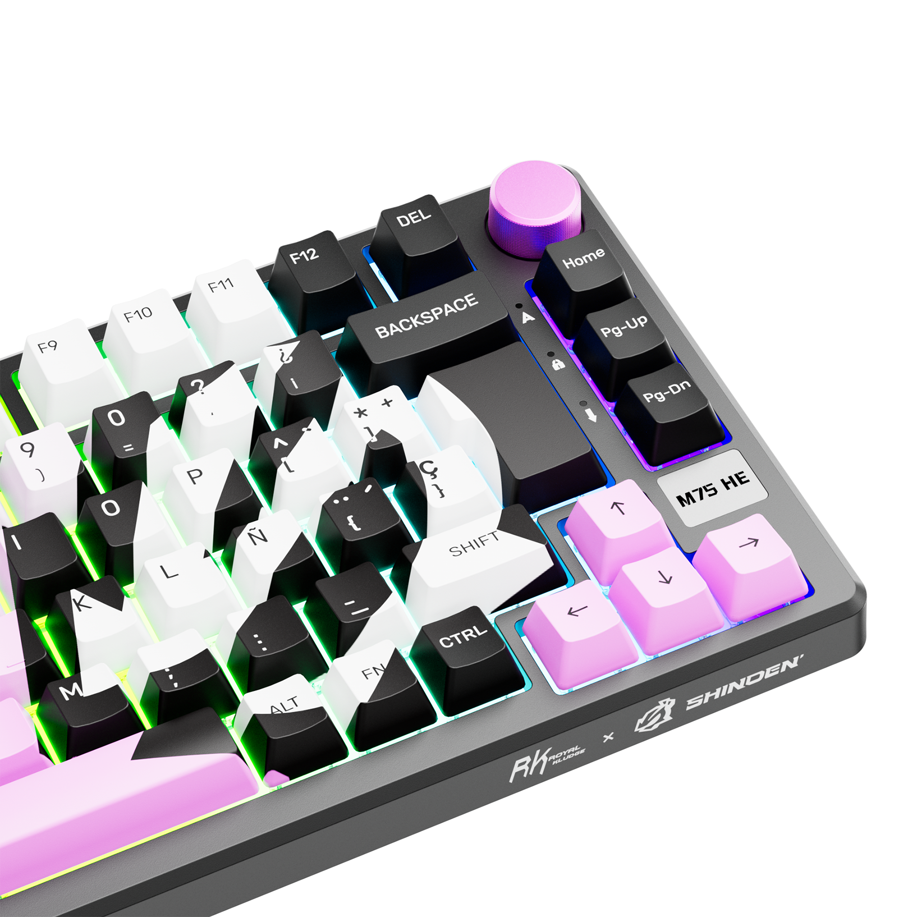 RK ROYAL KLUDGE X Shinden M75 HE Magnetic Switch Wired Mechanical Keyboard