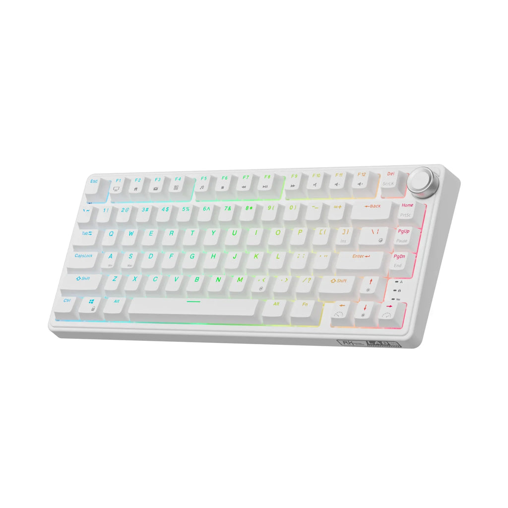 mechanical gaming keyboard with rotary knob and compact layout