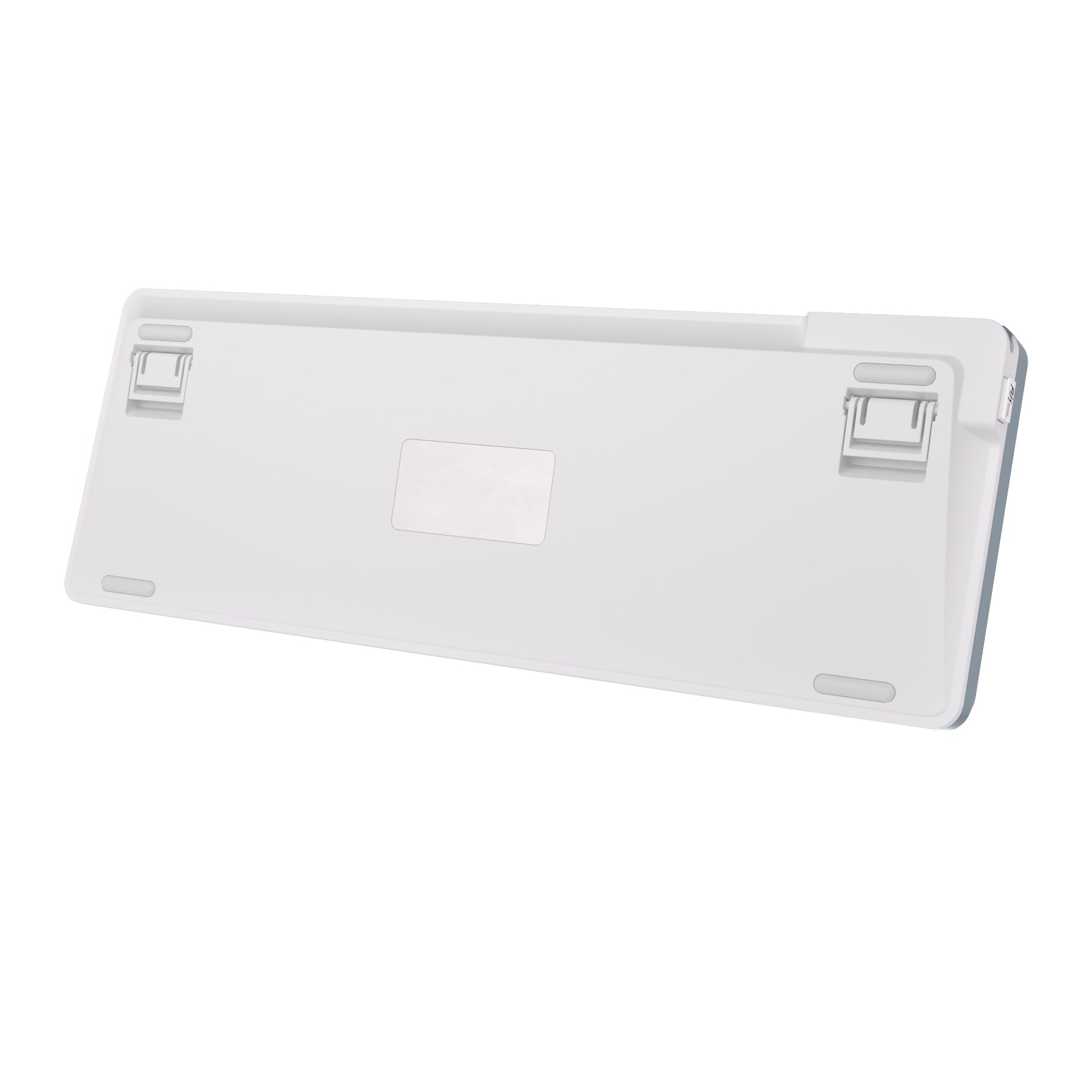 Mechanical gaming keyboard with digital display and yellow accents